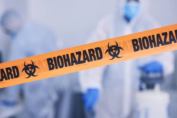 Professional Biohazard Cleanup technician working in Little Suamico, WI